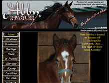 Tablet Screenshot of abbystables.com